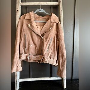 Anthropologie Suede Moto Jacket